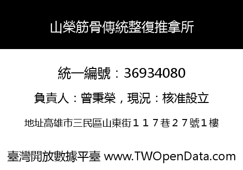 山榮筋骨傳統整復推拿所