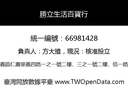勝立生活百貨行
