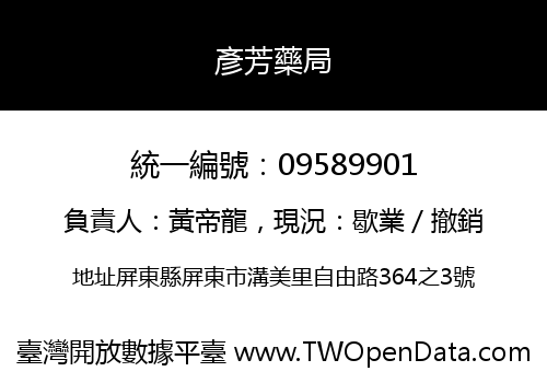 彥芳藥局