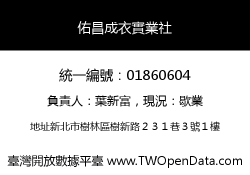 佑昌成衣實業社