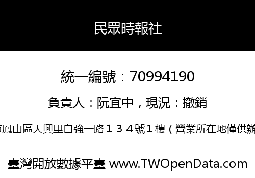 民眾時報社