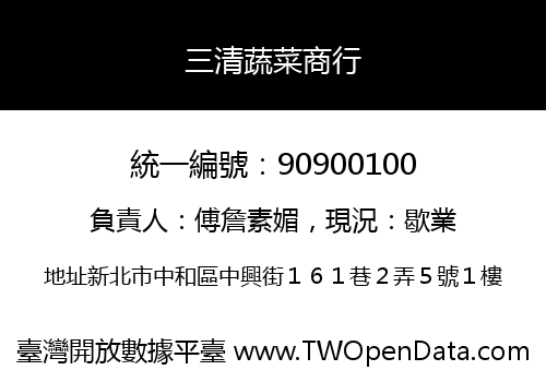 三清蔬菜商行
