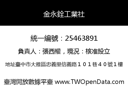 金永銓工業社