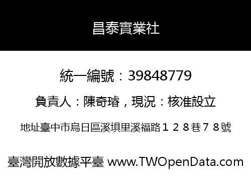 昌泰實業社