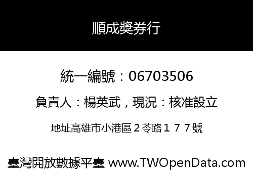 順成獎券行