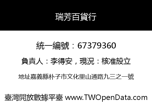 瑞芳百貨行