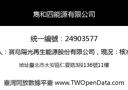 雋和四能源有限公司