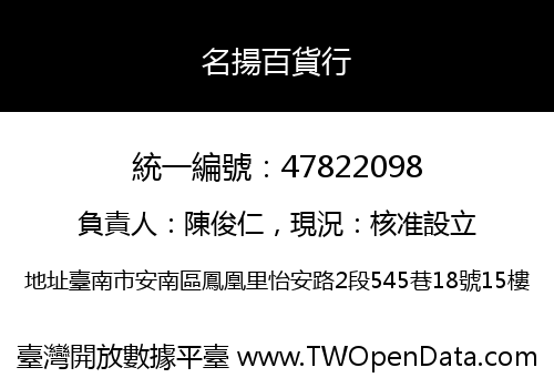 名揚百貨行
