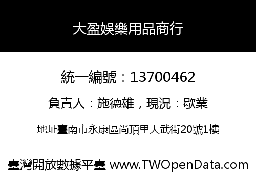 大盈娛樂用品商行