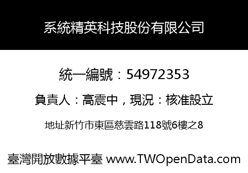 系統精英科技股份有限公司