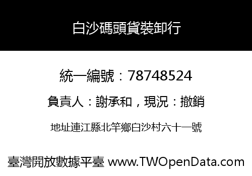 白沙碼頭貨裝卸行
