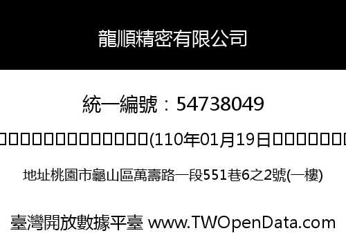 龍順精密有限公司
