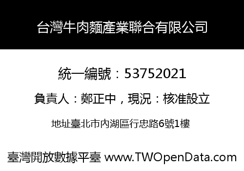 台灣牛肉麵產業聯合有限公司