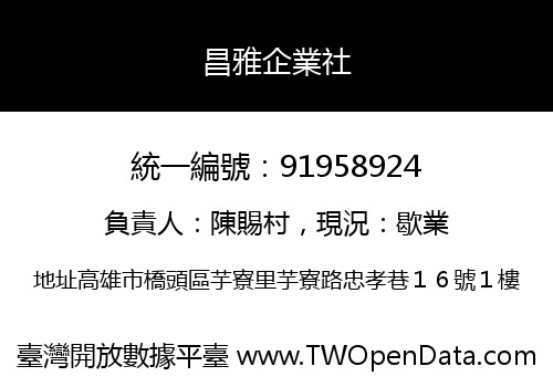 昌雅企業社
