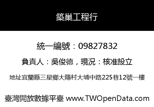 築巢工程行