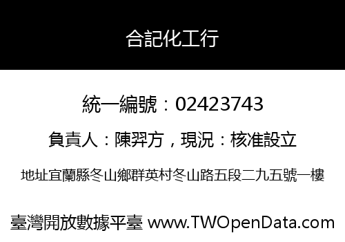 合記化工行