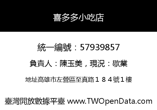 喜多多小吃店