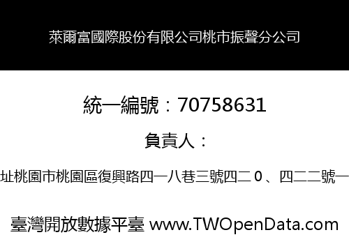 萊爾富國際股份有限公司桃市振聲分公司