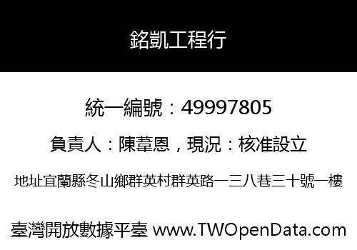 銘凱工程行