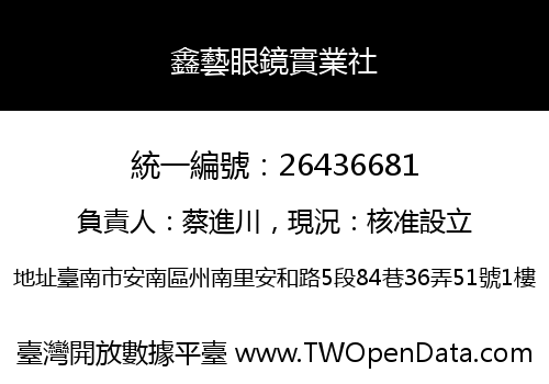 鑫藝眼鏡實業社