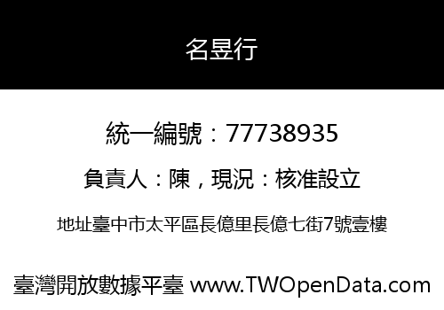 名昱行