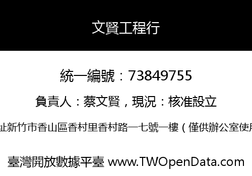 文賢工程行