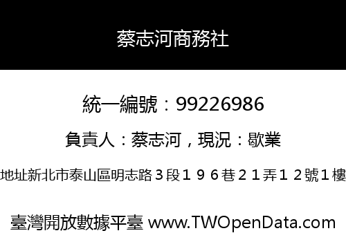 蔡志河商務社