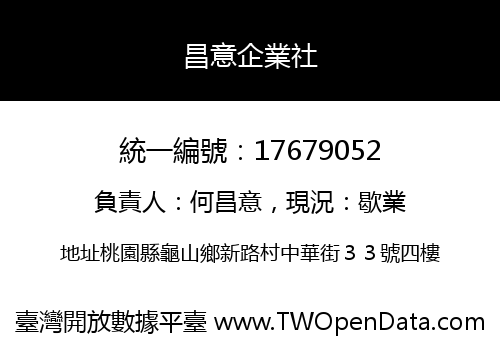 昌意企業社