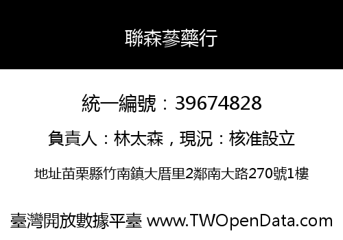 聯森蔘藥行