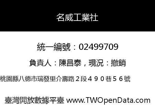 名威工業社