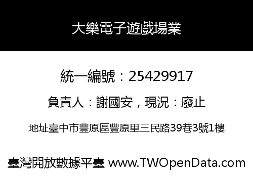 大樂電子遊戲場業