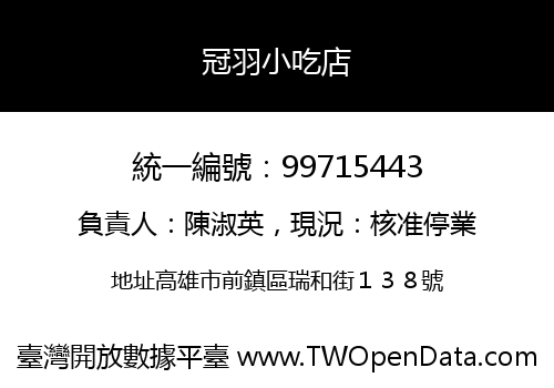 冠羽小吃店