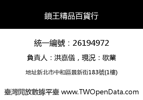 鎖王精品百貨行