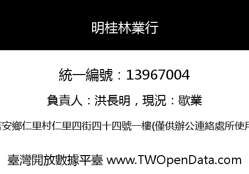 明桂林業行