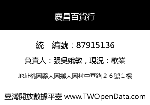 慶昌百貨行