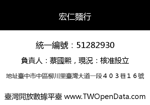 宏仁麵行