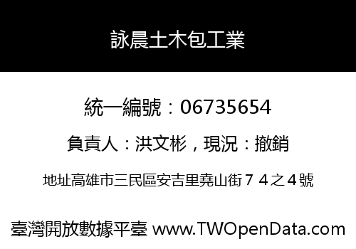 詠晨土木包工業
