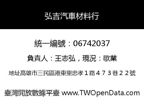弘吉汽車材料行