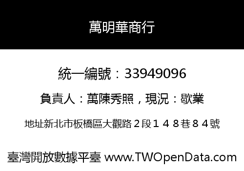 萬明華商行