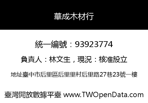 華成木材行