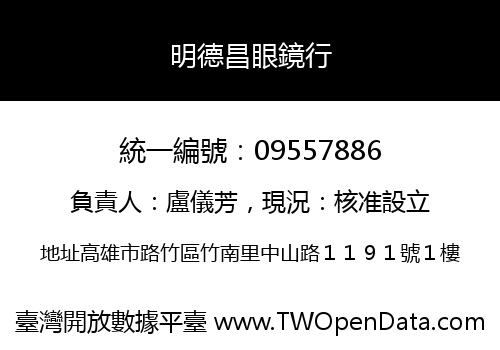 明德昌眼鏡行