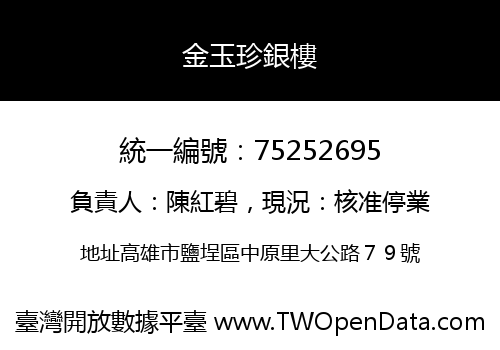金玉珍銀樓