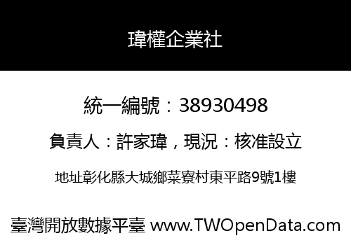 瑋權企業社