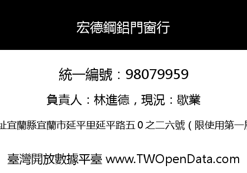 宏德鋼鋁門窗行