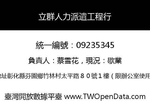 立群人力派遣工程行