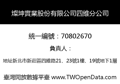 燦坤實業股份有限公司四維分公司