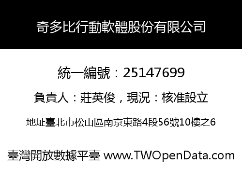 奇多比行動軟體股份有限公司