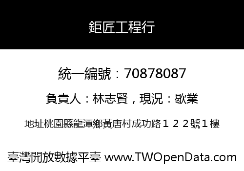 鉅匠工程行