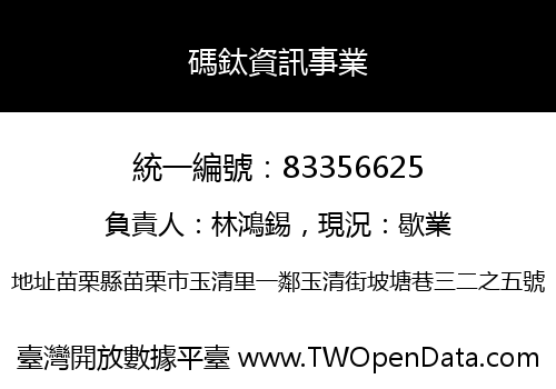 碼鈦資訊事業