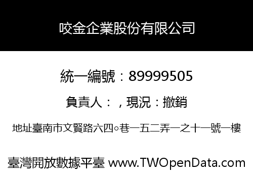 咬金企業股份有限公司